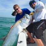 Capt. Gene and Client with a Giant Tarpon 